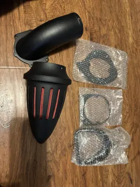 Semt225b-003-mbk Secret-e Bullet Air Cleaner Kit Intake Filter For Honda Spirit Ace 750 Ft98-ft13 Matte Blac