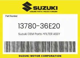 13780-36e20 Suzuki Genuine Filter Assy -