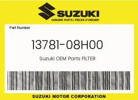 13781-08h00 Suzuki Genuine Filter -