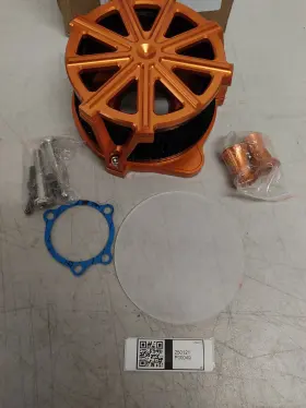 Hd-ac-003-orabla-fb-1102 Tarazon Orange Aluminum Air Filter Cleaner For Harley Touring 03-07 Softail Dyna 2004-15
