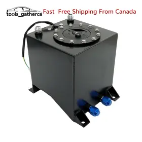 Tg2032680 Tools Gatherca Black 2.5 Gallon Drifting Fuel Cell Gas Tank Level Sender Coated Aluminum Racing
