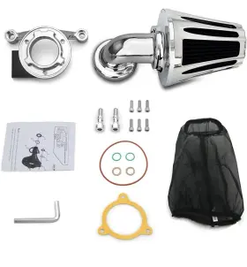 Al-sm-cd-9802c Toprametal Air Filter Cleaner Intake Chrome For Harley Sportster-dyna-touring Sealed Read