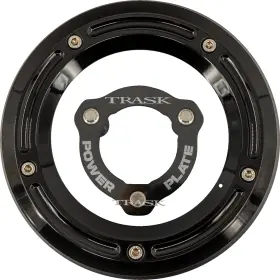 Tm-0051-bk-bk Trask Derby Cover With Power Plate - Black Kit Ft17-ft25 Harley-davidson