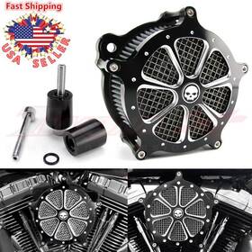 Twom Twom-hl006008-sk-c Air Cleaner Intake Breather For Harley Flhr Flhx Fltr 2008-2016 Softail2016-2017