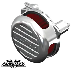 34-2115 Ultima Free Flow Milled Air Cleaner Kit Chrome For Harley Davidson