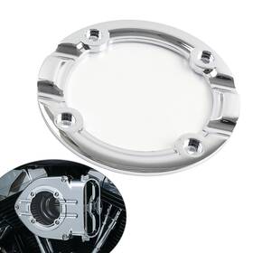 Unbranded 336854524196 Chrome Trim Clear Trap Door Kit For Harley Standard Hypercharger Air Cleaners