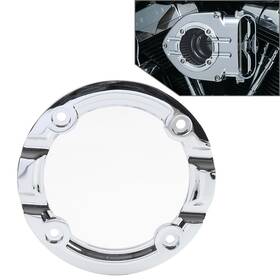 Unbranded 665897277265 Chrome Trim Clear Trap Door Kit For Harley Standard Hypercharger Air Cleaners