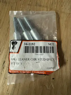 34-1182 V-twin Velocity Air Cleaner Studs For Harley Davidson