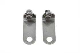 31-1025 V-twin Manufacturing Chrome Cylinder Air Scoop Bracket Set Fits Harley-davidson 1966-1983