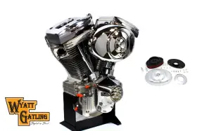 34-0062 V-twin Manufacturing Wyatt Gatling Air Cleaner Kit Tc-88 Softail Standard Heritage 1340cc Cam