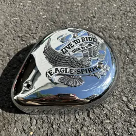 34-0545 V-twin Manufacturing Super B Eagle Spirit Chrome Teardrop Air Cleaner Harley Davidson Nos New
