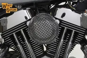 34-1688 V-twin Manufacturing Chrome Wyatt Gatling Air Cleaner Assembly Fits Xl 1991-up