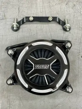 1010-2924 Vance & Hines And V02 X Air Intake M8 Touring Softail High Flow Cleaner Black 42345