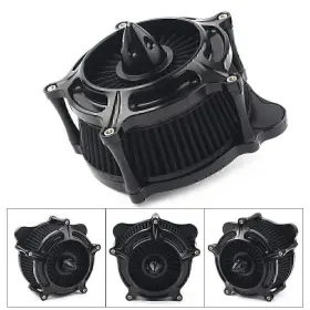 Waterttth 550724551925 Turbine Spike Air Intake Filter Cleaner For Harley Dyna Softail Touring Trike