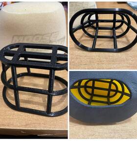 Wrc 3d Af64 1982-1985 Yamaha Yt 125 175 Tri Moto Air Filter Cage Guide Element Plastic