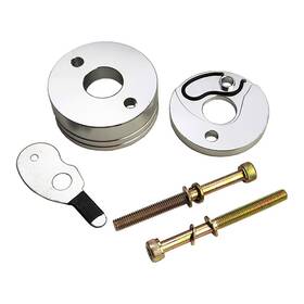 Wungkistar Wksmepmpaifd00045 Motorcycle 41-44mm 40-5 Silver Carburetor Air Filter Adapter Velocity Stack Base
