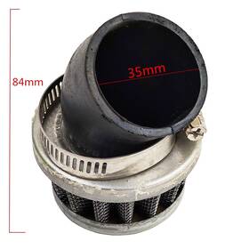 Wungkistar Wksmepmpaifd00062 Mini Motorbike Air Intake Filters Motorcycle 35mm/1.38in Bend Filter Cleaner