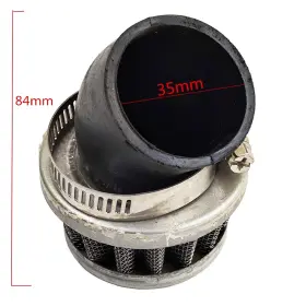 Wksmepmpaifd00062 Wungkistar Mini Motorbike Air Intake Filters Motorcycle 35mm/1.38in Bend Filter Cleaner
