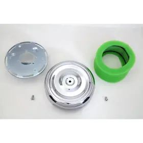 34-0415 Wyatt Gatling Chrome 8 Inch Round Air Cleaner -