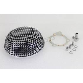 Wyatt Gatling 34-0733 Chrome 5 1/2 Inch Round Mesh Air Cleaner S&s E Carburetors -
