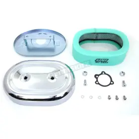 34-0924 Wyatt Gatling Chrome Oval Air Cleaner Assembly -