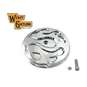 34-1438 Wyatt Gatling Chrome Flame Air Cleaner Cover Insert -
