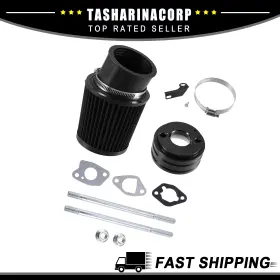 X Autohaux 766549141375 Piece Of 1 Air Filter Intake Cleaner 6.5 Hp Fit For Honda Clone Gx160 Black