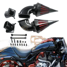 Mt236gbk Xinghong Gloss Black Spike Dual Air Cleaner Intake For Suzuki Boulevard M109r Vzr1800