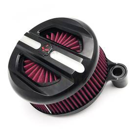 Xinyun Spare Parts Hzmt225-012-bk-xin Gear Skull Black Air Cleaner Kit For Most 2016- Fxdls Softail /08- Touring Trike