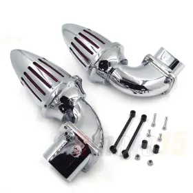 Hzmt236b-cd Xinyun Spare Parts Chrome Air Cleaner Kit Intake Filter Bullet Dual For Suzuki Boulevard M109 All