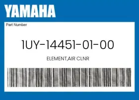 1uy-14451-01-00 Yamaha Genuine Element Air Clnr -