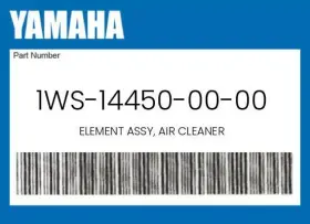 1ws-14450-00-00 Yamaha Genuine Element Assy Air Cleaner -