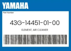 43g-14451-01-00 Yamaha Genuine Element Air Cleaner -