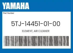 5tj-14451-01-00 Yamaha Genuine Element Air Cleaner -