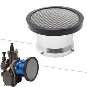 Yeahmotousa 550742160765 50mm Carburetor Air Filter Horn Cup With Net Funnel Velocity Stacks Fit Carb Silver