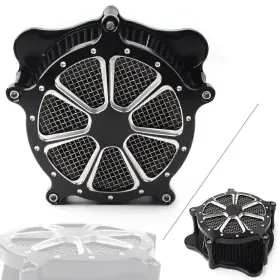 Yeahmotousa 612016475033 Air Cleaner Filter Kit Black Fit For Harley Touring Flht Flhr Flhx 2008-2016 Usa