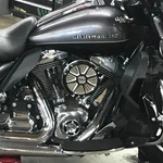 2014 Harley Electra Glide Burst Air Cleaner Intake Kit Solid Backplate #4165 Used. Price: $219.44.