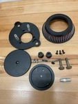 Choppers Plain Big-air Cleaner Textured Black LA-2392-03B Harley Davidson Used. Price: $118.09.