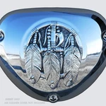 Indian 111-116 Air Cleaner Insert Medicine Wheel Polished. MWIP-1. Price: $79.00.