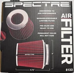 Spectre Performance High Flow Air Filter 8132 Red - New. Price: $24.88.