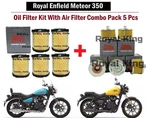 Royal Enfield "meteor 350CC" "oil Filter" & "air "combo Pack Of Pcs" New. Price: $53.85.