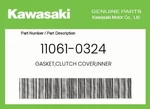 Kawasaki Genuine Gasket,clutch Cover,inner 11061-0324 New. Price: $38.27.
