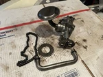 1982-88 Honda VF700 750 Magna Oil Pump Assembly 15100-MB0-010 Gear Chain Used. Price: $38.95.