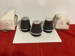 Bikemaster Pod Air Filter 70MM X 52MM Chrome Cap QTY=3 New. Price: $50.00.