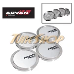 Advan Silver Full Flat 73MM Wheel Rim Center Caps Rz Rs Rg Tc-iii Rt New. Price: $224.95.