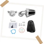 Chrome Sucker Cone Air Intake Filters For Harley Sportster 883/1200 New. Price: $231.17.