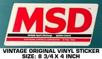 Msd Ignition Control Multiple Spark Vintage Original Vinyl Decal Sticker-engine Used. Price: $8.02.