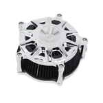 Chrome Cnc-cut Air Filter Cleaner Kit For Harley 17-UP Fltrx Flhr Flhx Flht New. Price: $182.95.