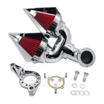 Chrome Spike Double Air Intake Cleaner Kit For Harley Cv Carburetor Delphi V-twi New. Price: $170.99.