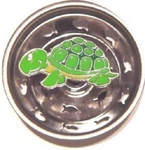 7333 Green Enamel Turtle Kitchen Sink Decor Strainer Stopper Billy Joe Homewares New. Price: $24.99.